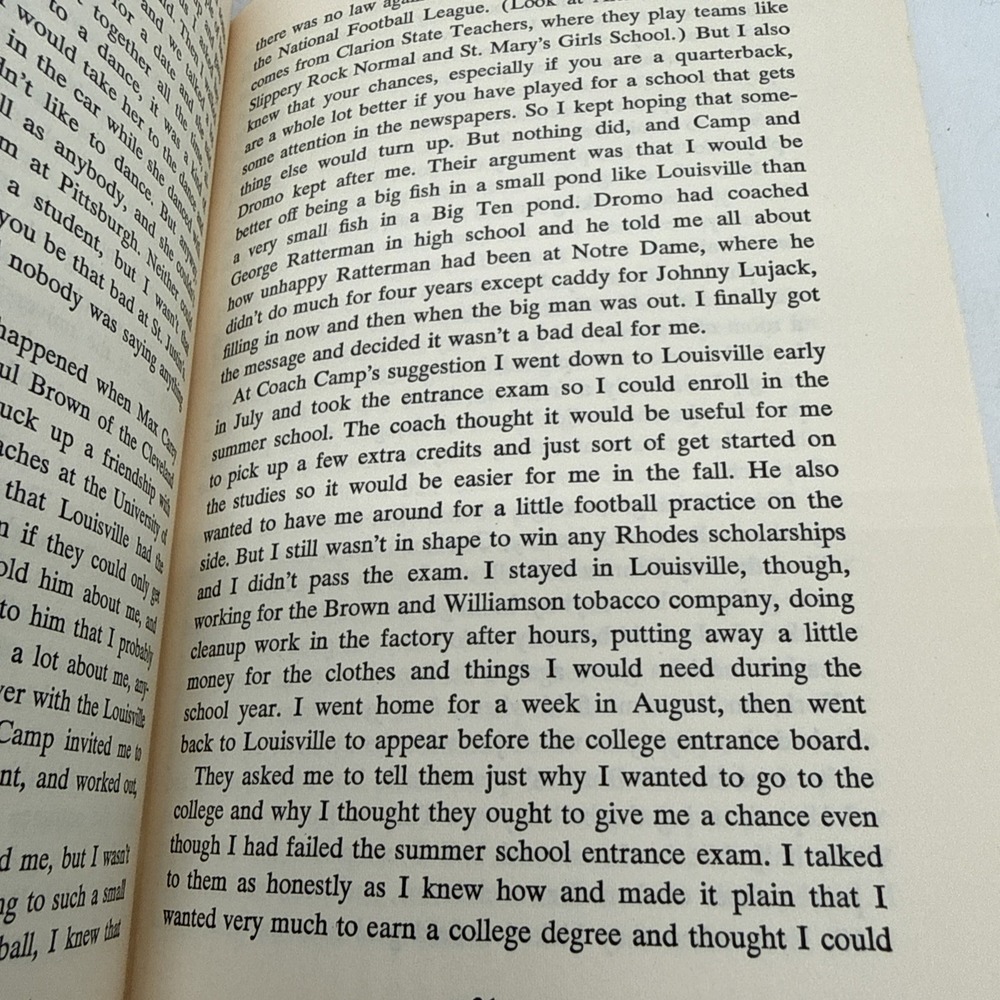 Pro Quarterback My Own Story Hardback Johnny Unitas 1968 - Picture 9 of 14
